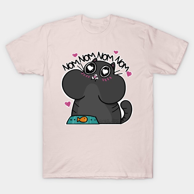 Nom Nom Nom T-Shirt by SPufferARTs